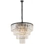 Nowodvorski Lighting Cristal 7614 lampa wisząca x25 W czarna-przezroczysta zdj.3