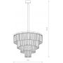 Nowodvorski Lighting Cristal 7614 lampa wisząca x25 W czarna-przezroczysta zdj.2