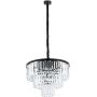 Nowodvorski Lighting Cristal 7616 lampa wisząca x25 W czarna-przezroczysta zdj.1