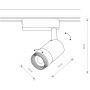 Nowodvorski Lighting Profile Zoom 7623 lampa do szynoprzewodów 1x9 W biały zdj.2