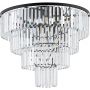 Nowodvorski Lighting Cristal 7630 plafon x25 W czarny-przezroczysty zdj.1