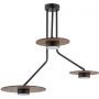 Nowodvorski Lighting Disk 7644 lampa wisząca 3x12 W czarna-drewno zdj.1