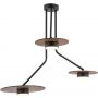 Nowodvorski Lighting Disk 7644 lampa wisząca 3x12 W czarna-drewno zdj.3