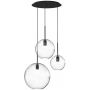 Nowodvorski Lighting Sphere 7788 lampa wisząca 3x25 W czarna-przezroczysta zdj.1