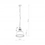 Nowodvorski Lighting Amalfi Smoked 8380 lampa wisząca 1x25 W srebrna zdj.2