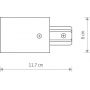 Nowodvorski Lighting Profile Recessed Power End Cap 8973 końcówka szynoprzewodu x W czarny zdj.2