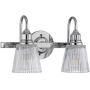 Quintiesse Addison QNADDISON2BATH kinkiet 2x3 W chrom-przezroczysty zdj.3