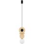 Nowodvorski Lighting Drops Wood 11173 lampa wisząca 1x12 W czarna zdj.1