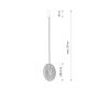 Nowodvorski Aura LED 12231 lampa wisząca 1x22 W stal zdj.2