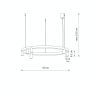 Nowodvorski Fourty Round LED 12283 lampa wisząca x10 W niebieska zdj.2
