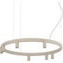 Nowodvorski Fourty Round LED 12284 lampa wisząca x10 W beżowa zdj.1