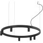 Nowodvorski Fourty Round LED 12285 lampa wisząca x9 W czarna zdj.1