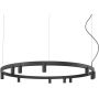 Nowodvorski Fourty Round LED 12288 lampa wisząca x10 W czarna zdj.1