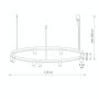 Nowodvorski Fourty Round LED 12286 lampa wisząca x10 W niebieska zdj.2