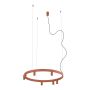 Nowodvorski Fourty Round LED 12418 lampa wisząca x10 W czerwona zdj.4