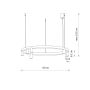 Nowodvorski Fourty Round LED 12285 lampa wisząca x9 W czarna zdj.2