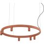 Nowodvorski Fourty Round LED 12418 lampa wisząca x10 W czerwona zdj.1