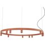Nowodvorski Fourty Round LED 12420 lampa wisząca x10 W czerwona zdj.1