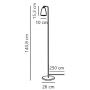 Nordlux Nexus 2020644003 lampa stojąca 1x6 W czarna zdj.2