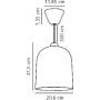 Nordlux Angle 2020673001 lampa wisząca 1x60 W biała zdj.2
