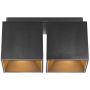 Nordlux Ethan 2110410103 lampa podsufitowa 2x50 W czarna zdj.1