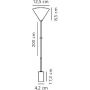 Nordlux Paco 2112053035 lampa wisząca 1x40 W mosiądz zdj.2