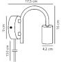 Nordlux Paco 2112071003 kinkiet 1x25 W czarny zdj.2