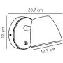 Nordlux Theo 2112631003 kinkiet 1x35 W czarny zdj.2