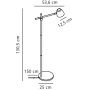 Nordlux Theo 2112654003 lampa stojąca 1x25 W czarna zdj.2
