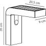 Nordlux Alya 2118231003 kinkiet solarny 1x5 W czarny zdj.2