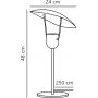 Nordlux Fabiola 2220245003 lampa stołowa 1x40 W czarny zdj.2