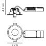 Nordlux Albric 2310340003 lampa do zabudowy 1x8 W czarny zdj.2