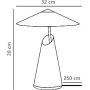 Nordlux Taido 2320375018 lampa stołowa 1x25 W brązowa zdj.2