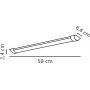 Nordlux Glendale 2410116101 lampa garażowa 10.5 W 59 cm zdj.2