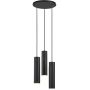 Nordlux Tilo 2410473003 lampa wisząca 3x15 W czarna zdj.1