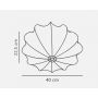 Nordlux Aeron 2412206001 lampa podsufitowa 1x40 W biała zdj.2
