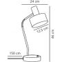 Nordlux Matis 2412305001 lampa biurkowa 1x15 W biała zdj.2