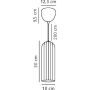 Nordlux Miella 2412523047 lampa wisząca 1x25 W przydymiona zdj.2