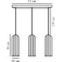 Nordlux Miella 2412533047 lampa wisząca 3x25 W przydymiona zdj.2