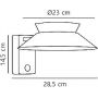 Nordlux Justina 2418071003 kinkiet zewnętrzny 1x5 W czarny zdj.2