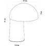 Nordlux Faye 2420155009 lampa stołowa 1x4.3 W beżowa zdj.2