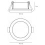 Nordlux Olea 2510400101 lampa do zabudowy 1x4.4 W biała zdj.2