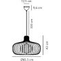 Nordlux Hazo 2512073014 lampa wisząca 1x60 W biała zdj.2
