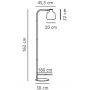 Nordlux Louella 2612134003 lampa stojąca 1x15 W czarna zdj.2