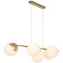 Nordlux Lilly 2612623035 lampa wisząca 5x10 W mosiądz zdj.1