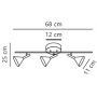 Nordlux Kelvis 2612706003 lampa podsufitowa 3x12 W czarna zdj.2