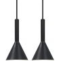 Nordlux Kelvis 2612723003 lampa wisząca 2x12 W czarna zdj.1