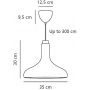 Nordlux Fuji 2620153009 lampa wisząca 1x15 W beżowa zdj.2