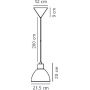 Nordlux Pop 45833023 lampa wisząca 1x40 W zielona zdj.2