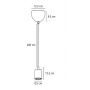 Nordlux Siv 45883001 lampa wisząca 1x60 W biała zdj.2